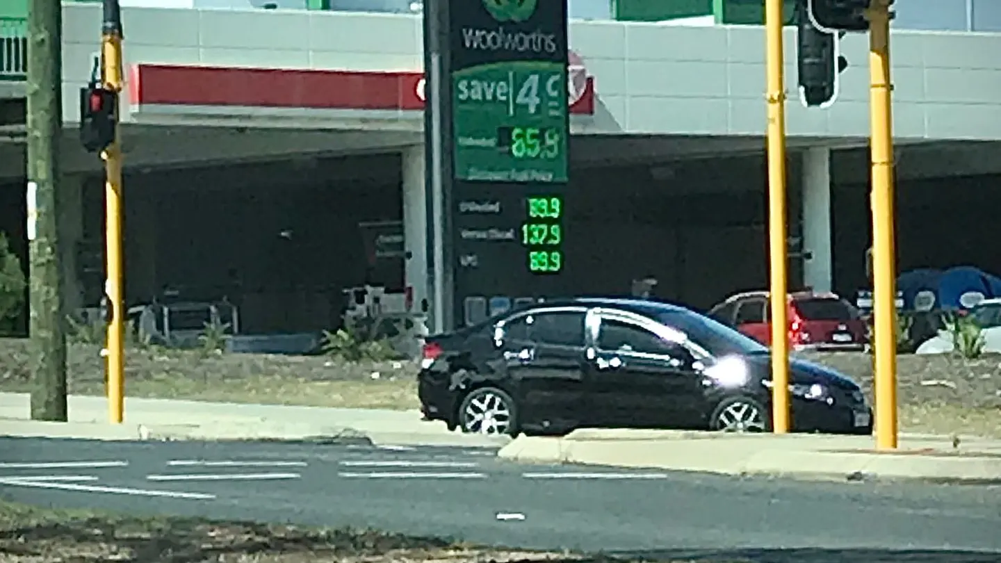 A Caltex Woolworths petrol station in Australia