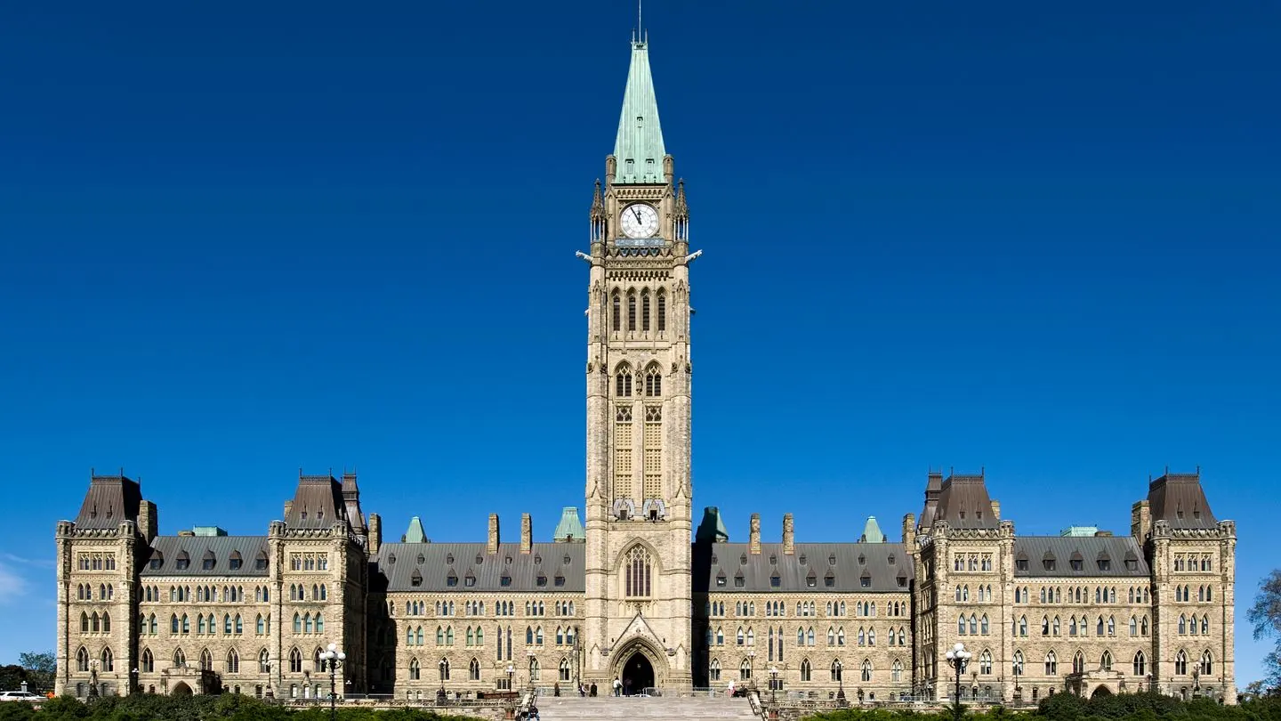 The Centre Block on Parliament Hill in Ottawa