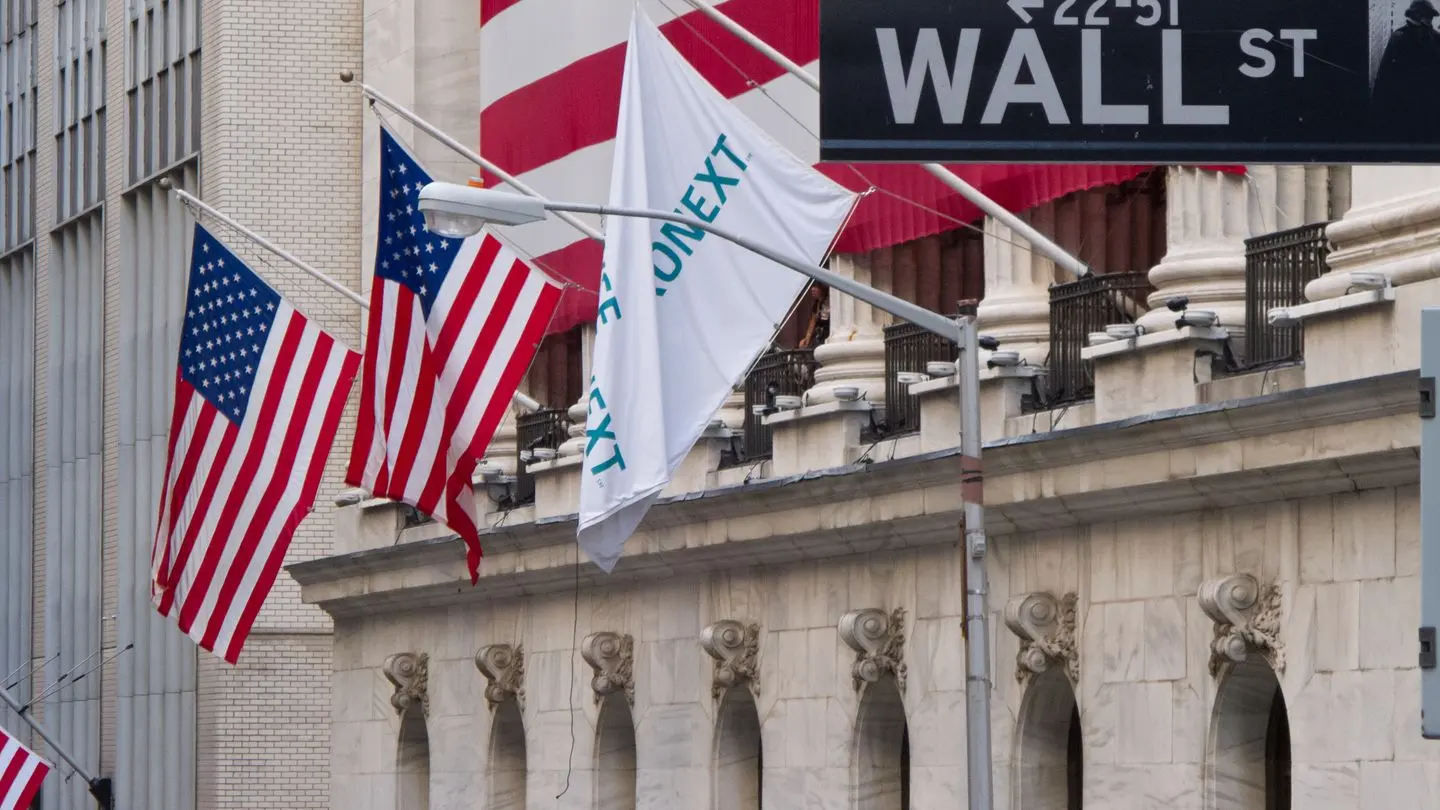 The New York Stock Exchange building on Wall Street