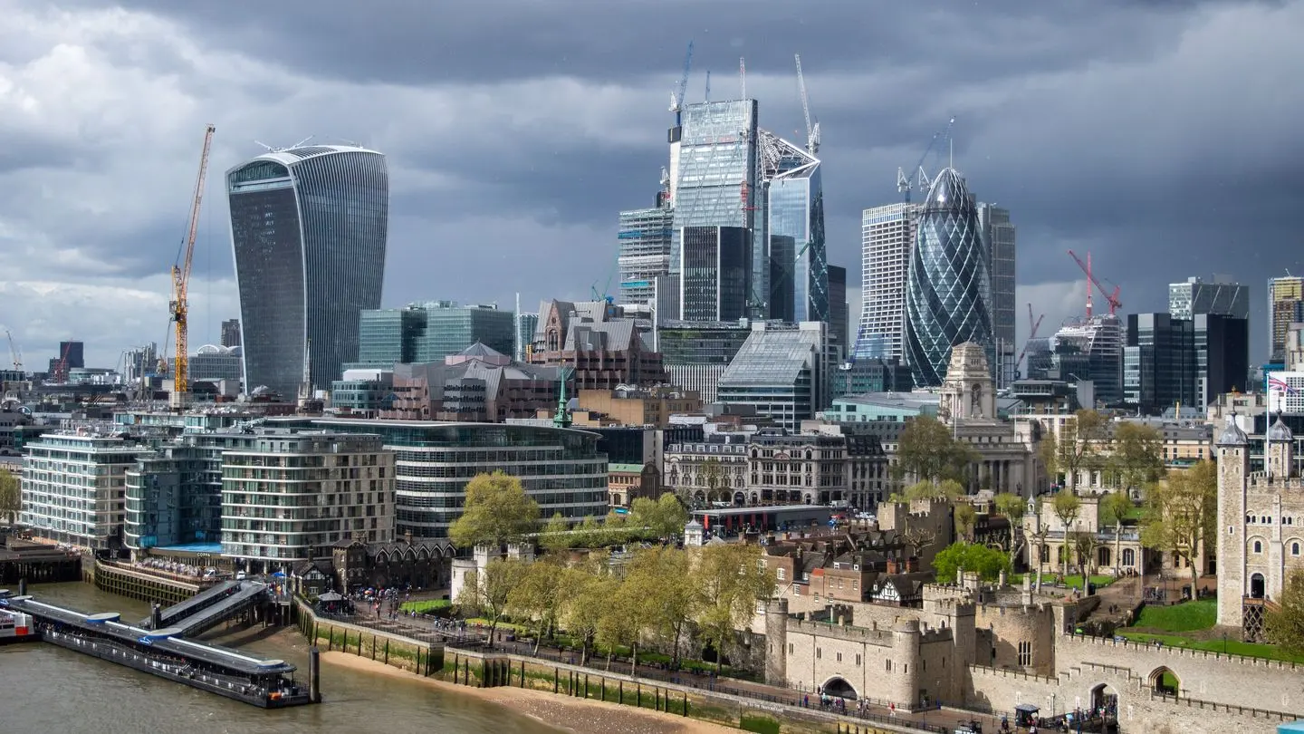 The City of London seen from Tower Bridge